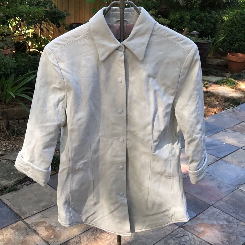 Pelle Studio (Wilsons) Off White Leather Jacket